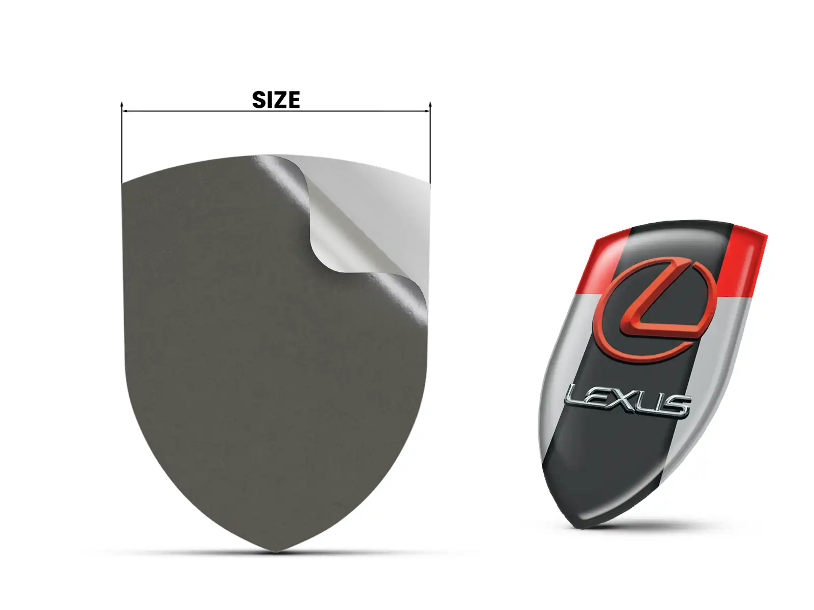 Lexus Emblemas Auto Personalizados Resistentes Limitados